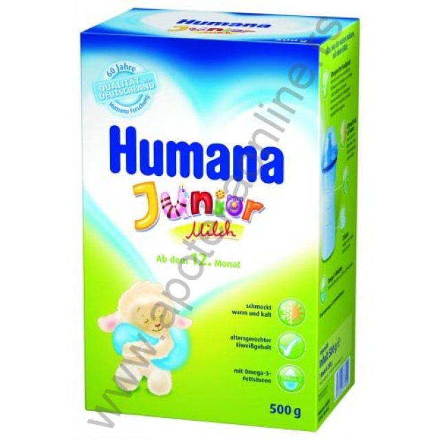 HUMANA MLEKO JUNIOR 500g OD 12 MESECI - Online Apoteka HUMANA MLEKO JUNIOR 500g OD 12 MESECI